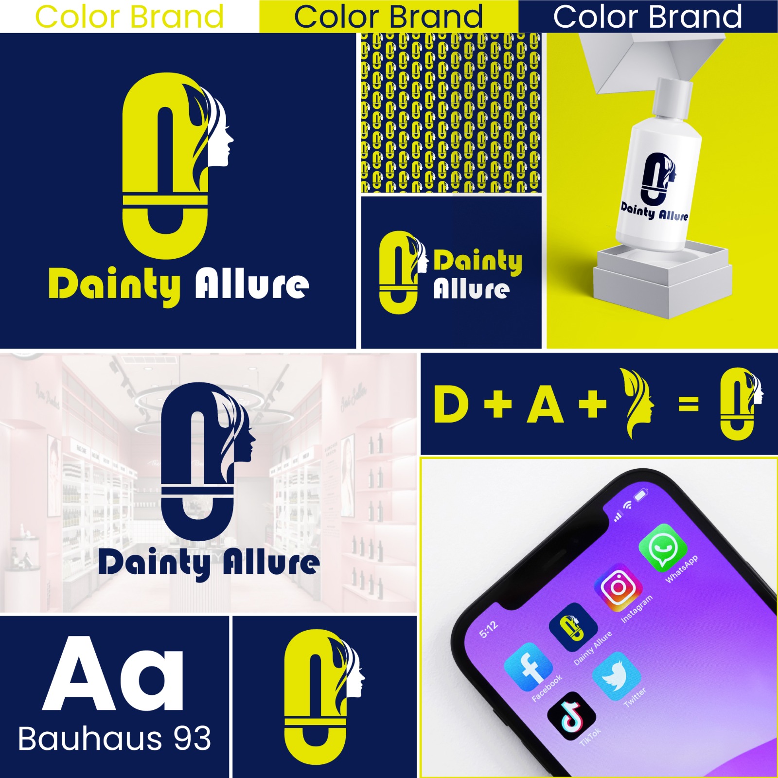 Dainty Allure brand identity