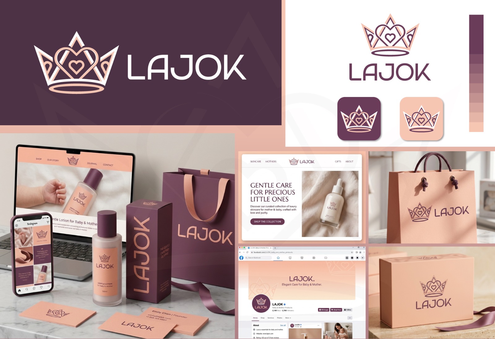 Lajok brand identity