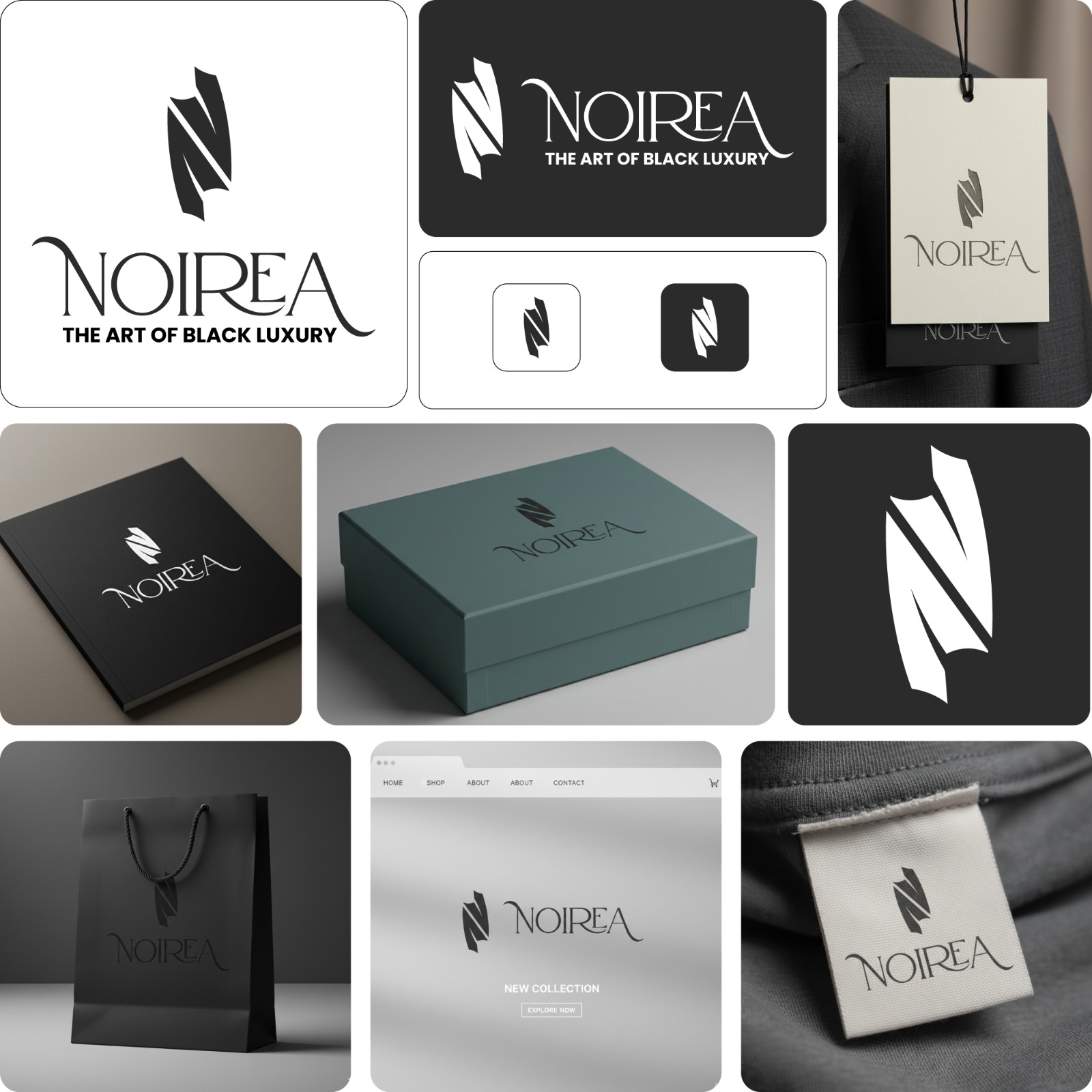 Noirea brand identity