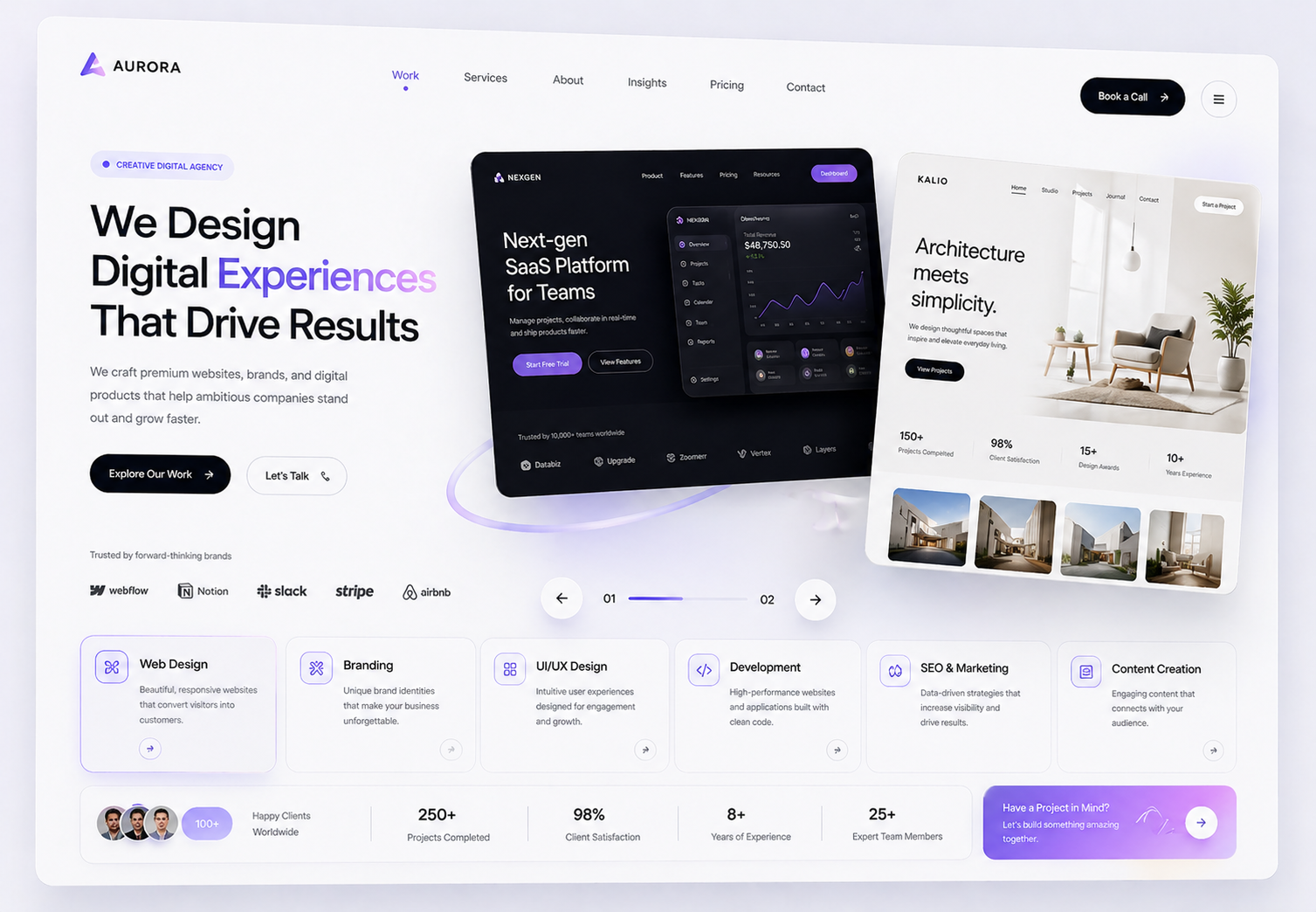 Aurora agency website