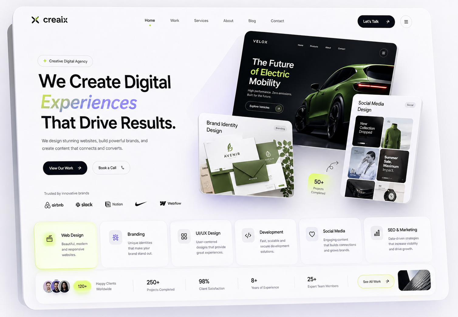 Creaix agency website
